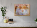 Scribe Rabbi Writing Torah Old Bible Scroll — Colorful Jewish Wall Art Impressionist Painting