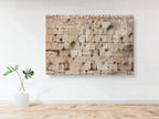 Jewish Kotel Wall Art Print - Green Vegetation on the Western Wall