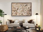 Jewish Kotel Wall Art Print - Green Vegetation on the Western Wall