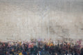 Kotel Western Wall Impressionist Painting Print with Israeli Flag at Jerusalem