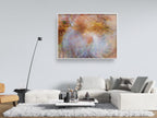 Scribe Rabbi Writing Torah Old Bible Scroll — Colorful Jewish Wall Art Impressionist Painting