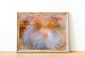Scribe Rabbi Writing Torah Old Bible Scroll — Colorful Jewish Wall Art Impressionist Painting