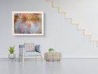 Scribe Rabbi Writing Torah Old Bible Scroll — Colorful Jewish Wall Art Impressionist Painting