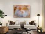 Scribe Rabbi Writing Torah Old Bible Scroll — Colorful Jewish Wall Art Impressionist Painting