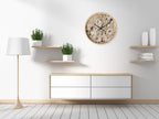 Jerusalem Kotel Western Wall Clock — Wooden Wall Clock with Western Wall Background