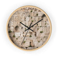 Jerusalem Kotel Western Wall Clock — Wooden Wall Clock with Western Wall Background