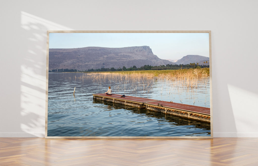 Israeli Holy Land Tiberias Lake — Sunrise Yoga Training at the Kinneret — Sea of Galilee