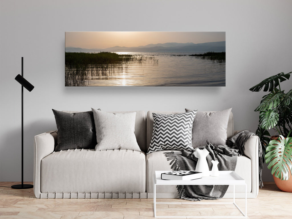Panoramic Israeli Holy Land Tiberias Lake Sunrise — Kinneret Sea of Galilee
