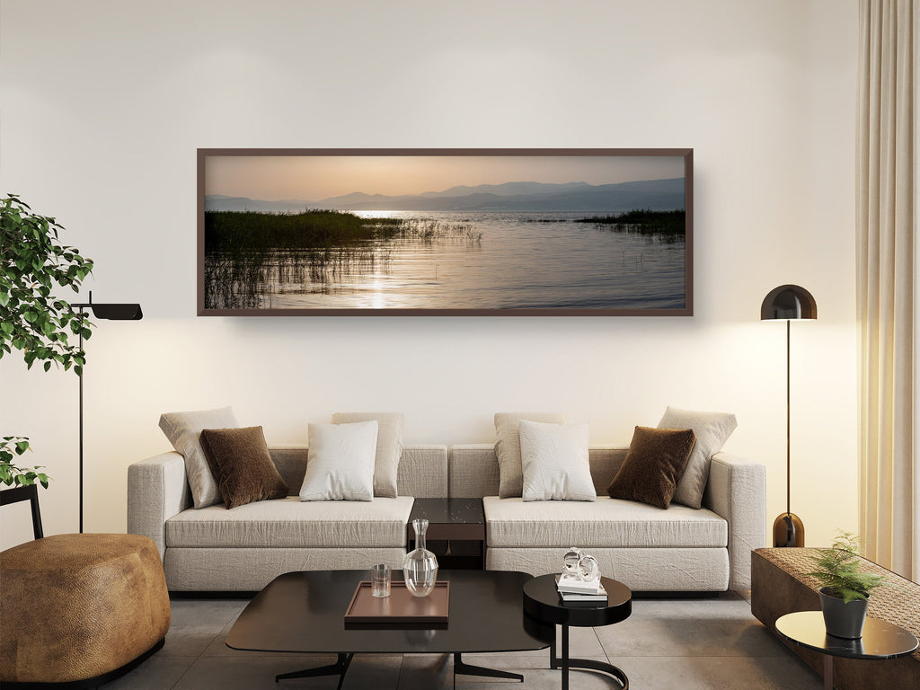 Panoramic Israeli Holy Land Tiberias Lake Sunrise — Kinneret Sea of Galilee