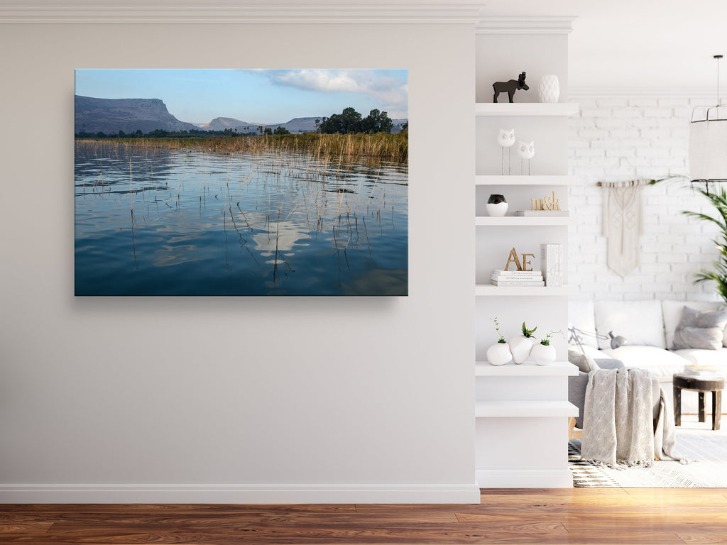 Israeli Holy Land Tiberias Lake — Sea of Galilee — the Kinneret with the Arbel Mount