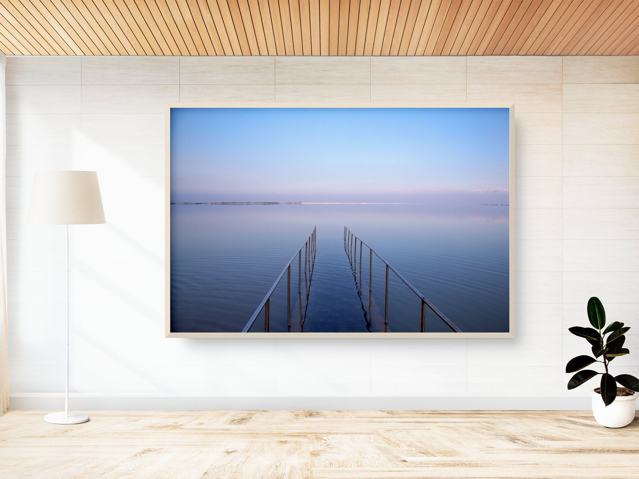 Israeli Dead Sea Seascape Sunset — Holy Land Scenery