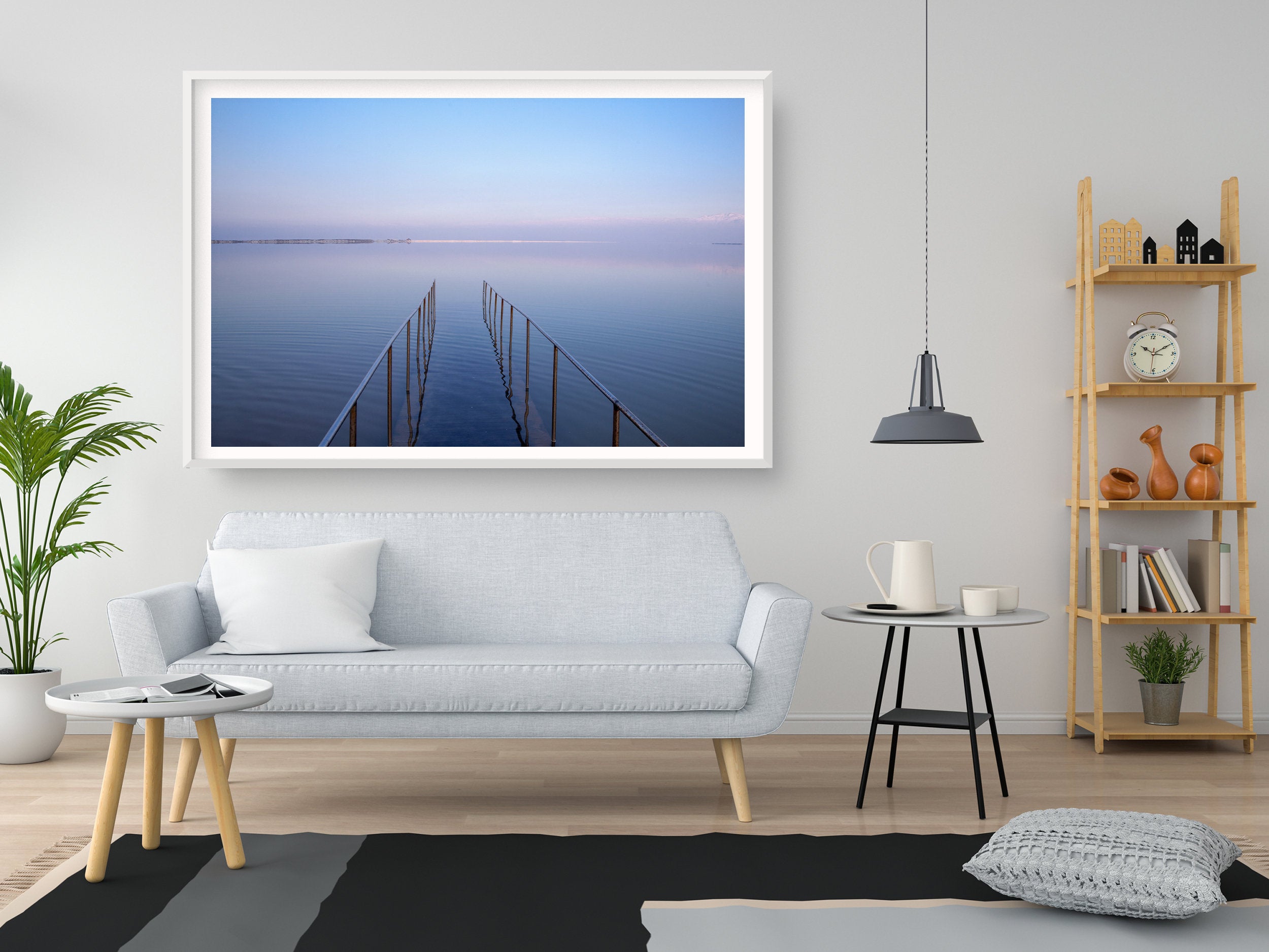 Israeli Dead Sea Seascape Sunset — Holy Land Scenery