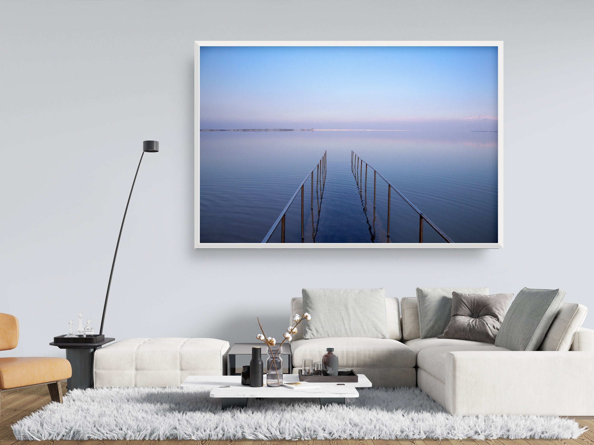 Israeli Dead Sea Seascape Sunset — Holy Land Scenery