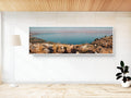 Panoramic Israeli Holy Land Tiberias Lake Sunset — Kinneret Sea of Galilee from the Arbel Mount