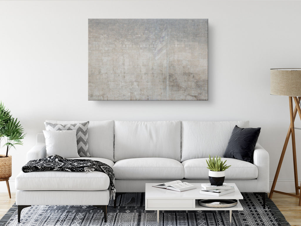 Jewish Kotel Wall Art Painting — the Israeli Flag with the Western Wall (Kosel)