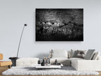 Back and White Kotel Stone Wall Art with a Prayer Note