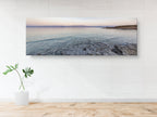 Panoramic Holy Land Seascape — Israeli Dead Sea Blue Turquoise Beach Sunset