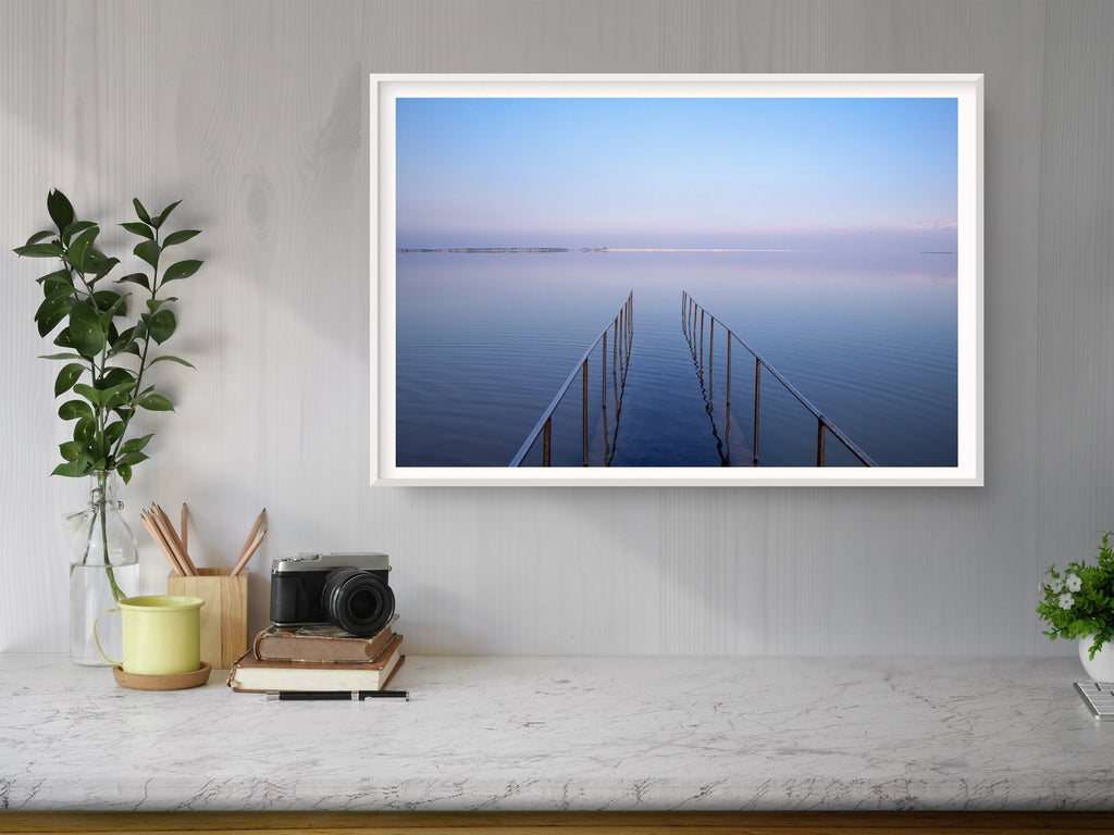 Israeli Dead Sea Seascape Sunset — Holy Land Scenery