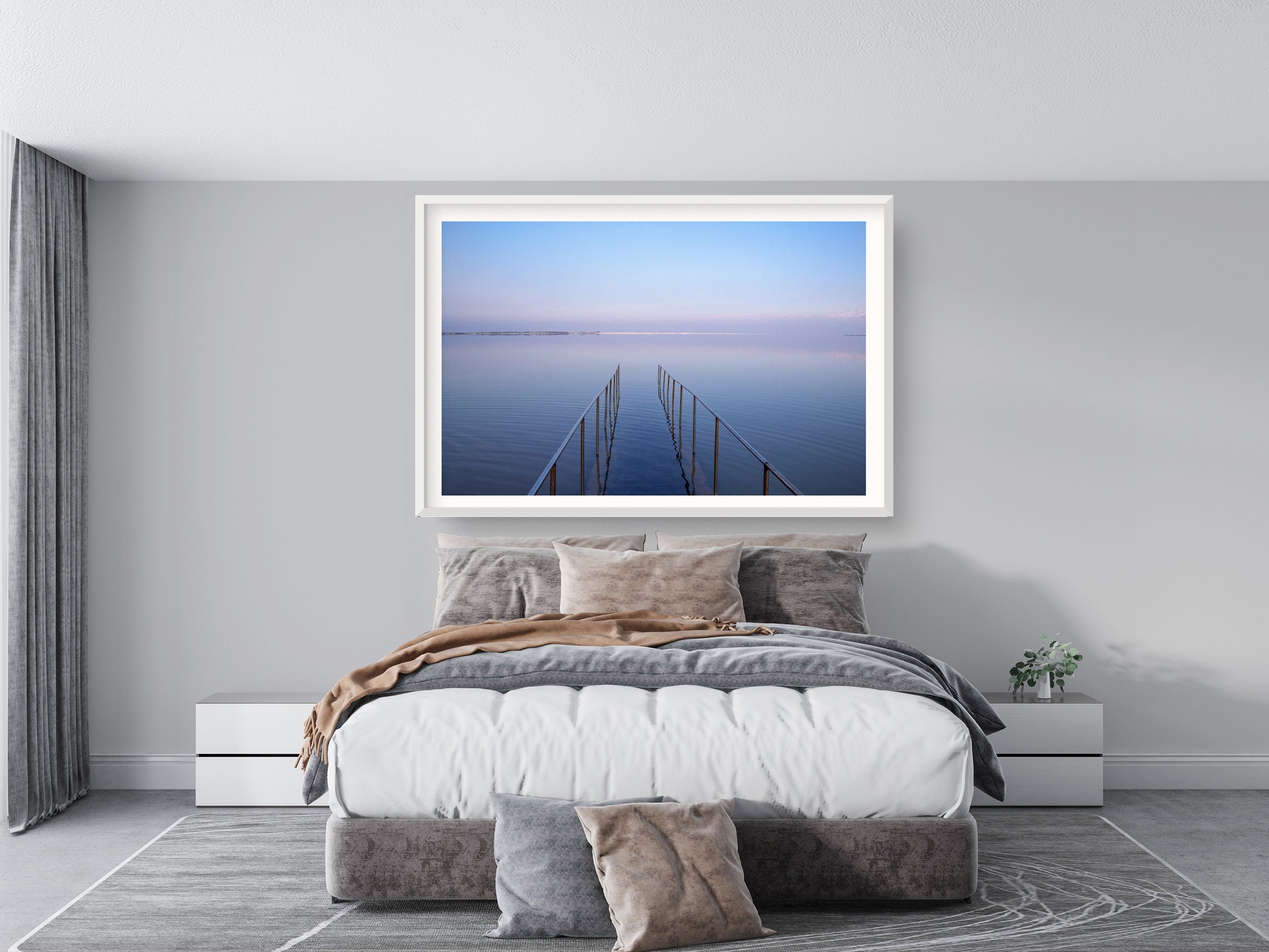 Israeli Dead Sea Seascape Sunset — Holy Land Scenery