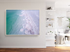 Turquoise Israeli Seascape — Dead Sea and White Salt Minerals