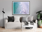 Turquoise Israeli Seascape — Dead Sea and White Salt Minerals