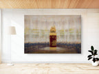 Jerusalem Gold and Red Jewish Old Bible Torah Scroll Painting