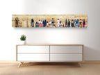 Panoramic Kotel Western Wall Print: Israeli IDF Tsahal Soldiers Women Praying