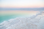 Israeli Holy Land Sunset Beach Dead Sea with Salt Sea Minerals