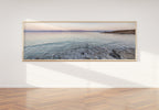 Panoramic Holy Land Seascape — Israeli Dead Sea Blue Turquoise Beach Sunset