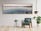 Panoramic Holy Land Seascape — Israeli Dead Sea Blue Turquoise Beach Sunset