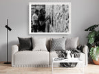 Kotel Wall Art: Jewish Man Praying, Black and White Photography