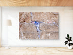 Stone of the Kotel Western Wall with Colorful Prayer Paper Notes
