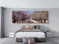 Panoramic Blossom Almond Trees Landscape — Israel Holy Land Nature