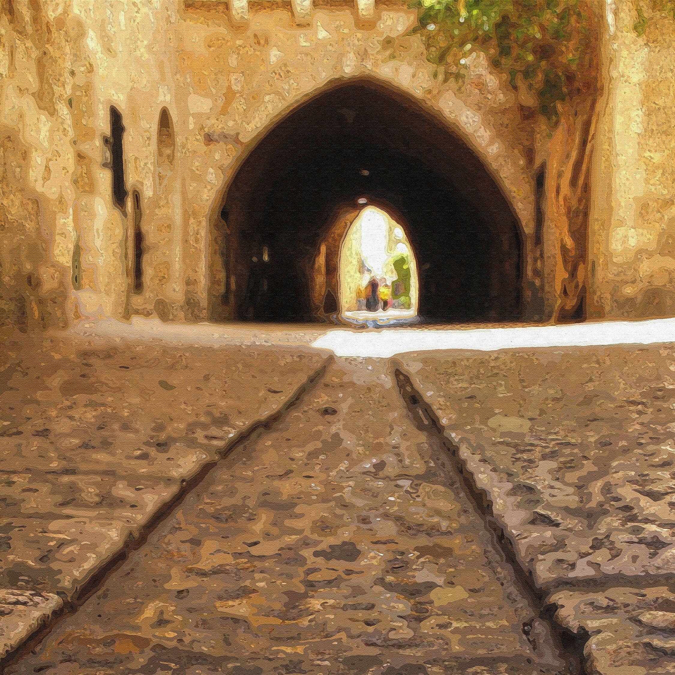 Jerusalem Old City Print: Jewish Quarter Archway