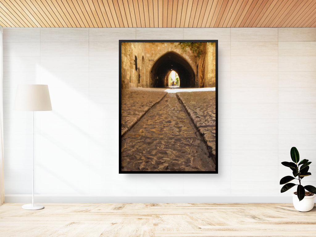 Jerusalem Old City Print: Jewish Quarter Archway