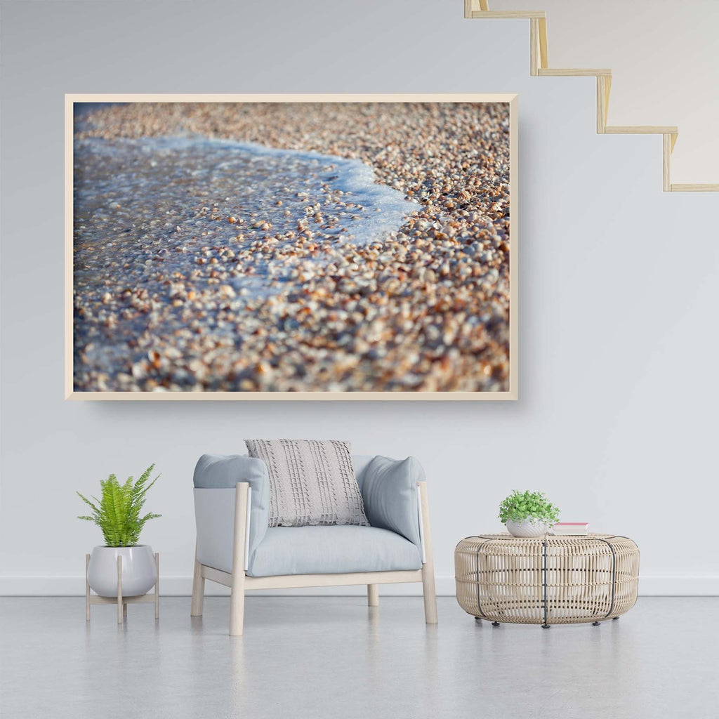 Wave and Shells Israeli Holy Land Beach Coastal Photography