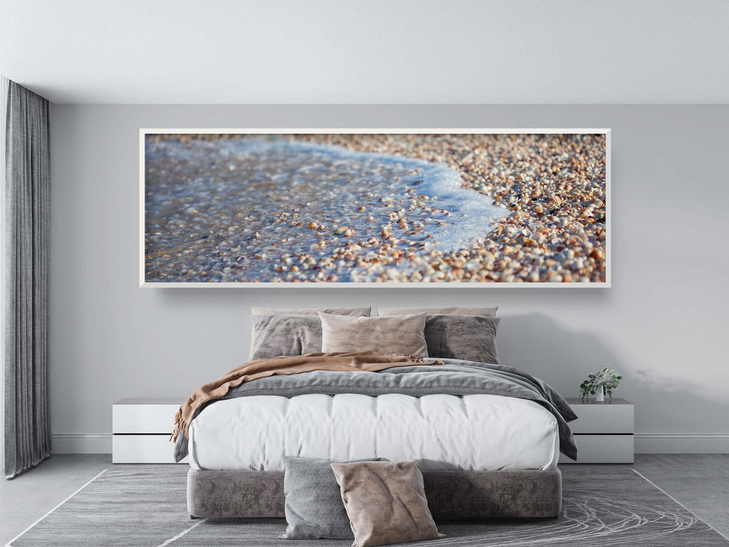 Panoramic Israeli Holy Land Beach and Shells — Coastal Mediterranean Sea Photography