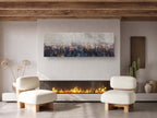 Panoramic Kotel Wall Art Painting Print - Jewish Prayers at the Western Wall - Kosel