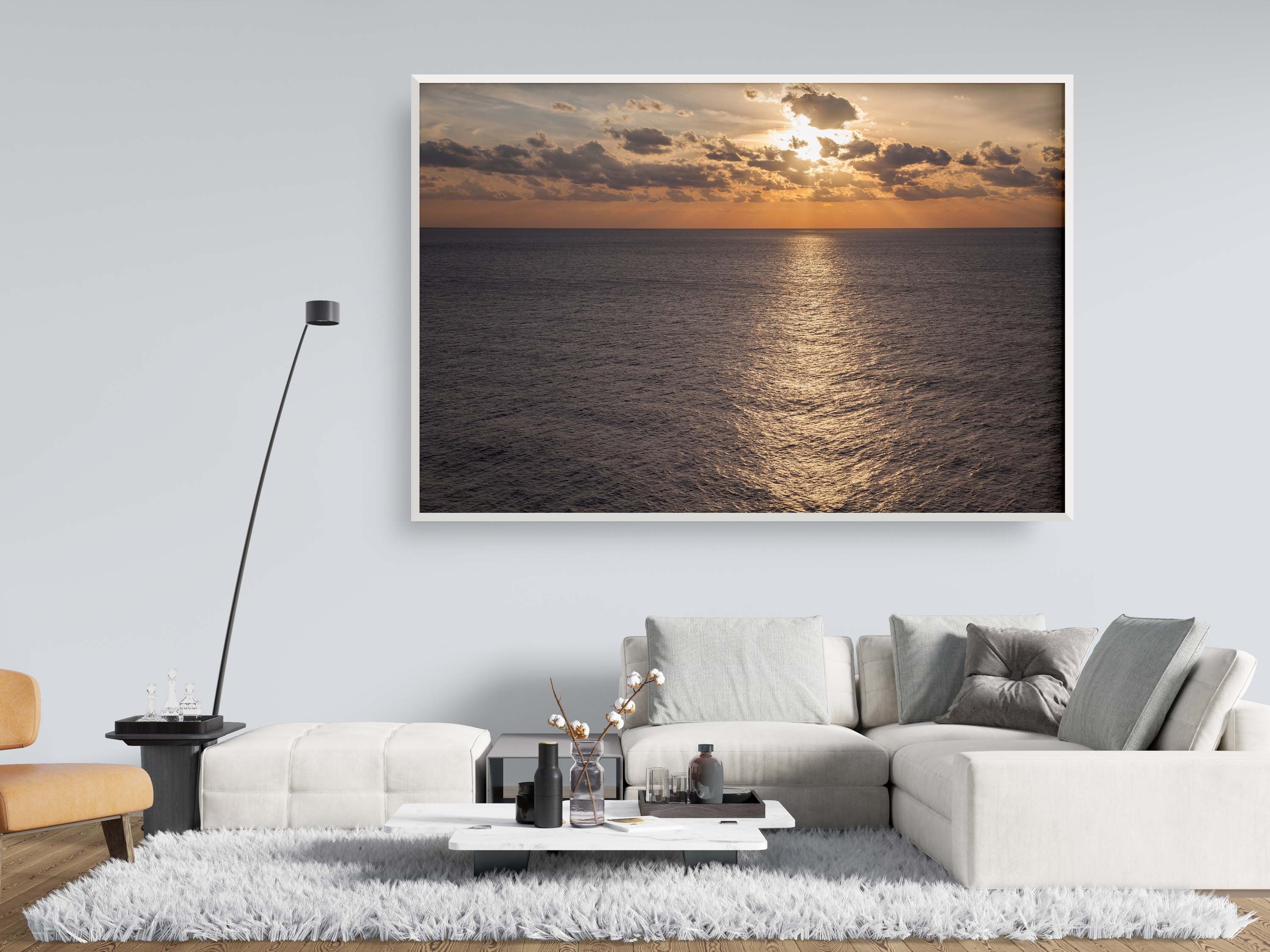 Holy Land Israeli Seascape Sunset — The Northernnost Point of Israel, Rosh Hanikra