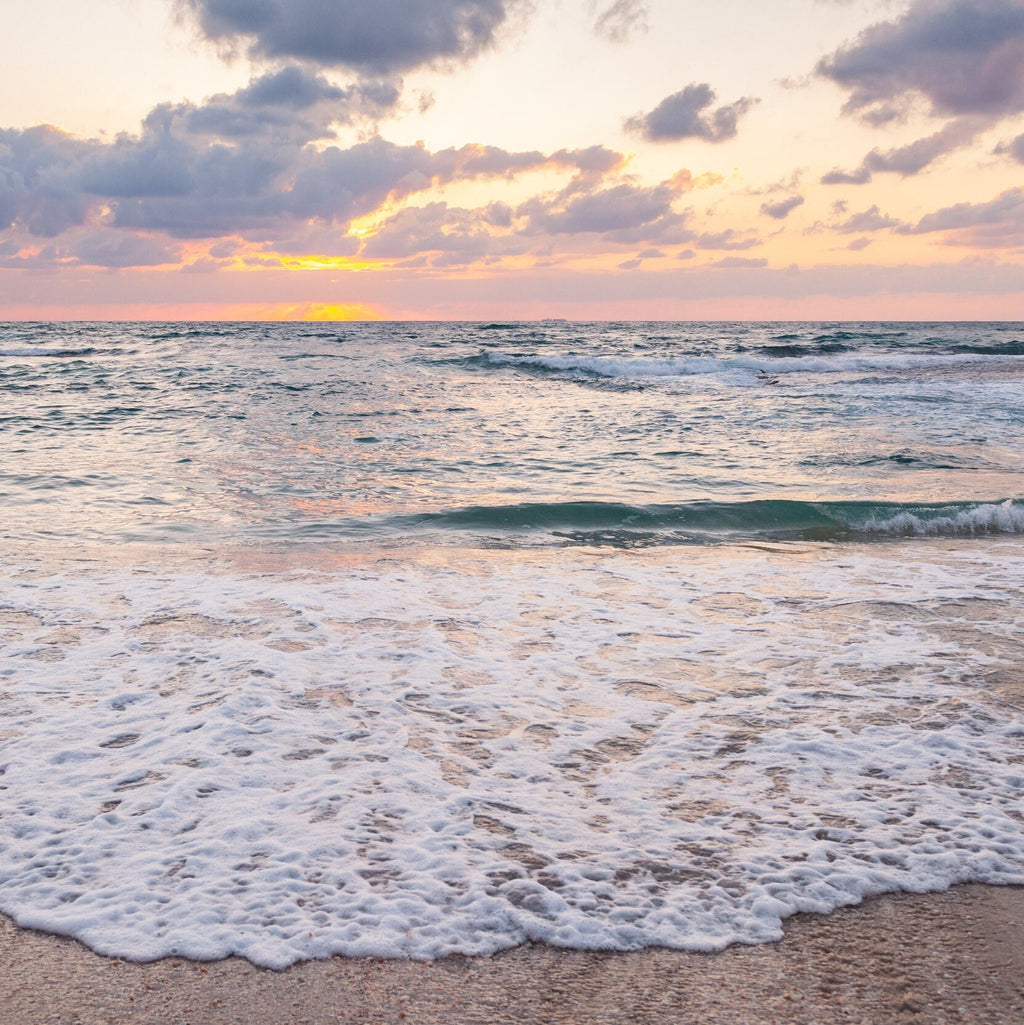 Israeli Holy Land Sunset Beach — Seascape Beach and Waves Photography