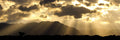 Dramatic Sky and Israeli Holy Land Desert Mountains Sunrise Landscape