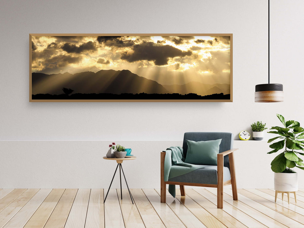 Dramatic Sky and Israeli Holy Land Desert Mountains Sunrise Landscape