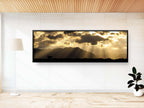 Dramatic Sky and Israeli Holy Land Desert Mountains Sunrise Landscape
