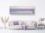 Panoramic Holy Land Israeli Sunset Seascape with White Salt Sea Minerals — Dead Sea with Salt Sea Minerals
