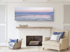 Panoramic Holy Land Israeli Sunset Seascape with White Salt Sea Minerals — Dead Sea with Salt Sea Minerals