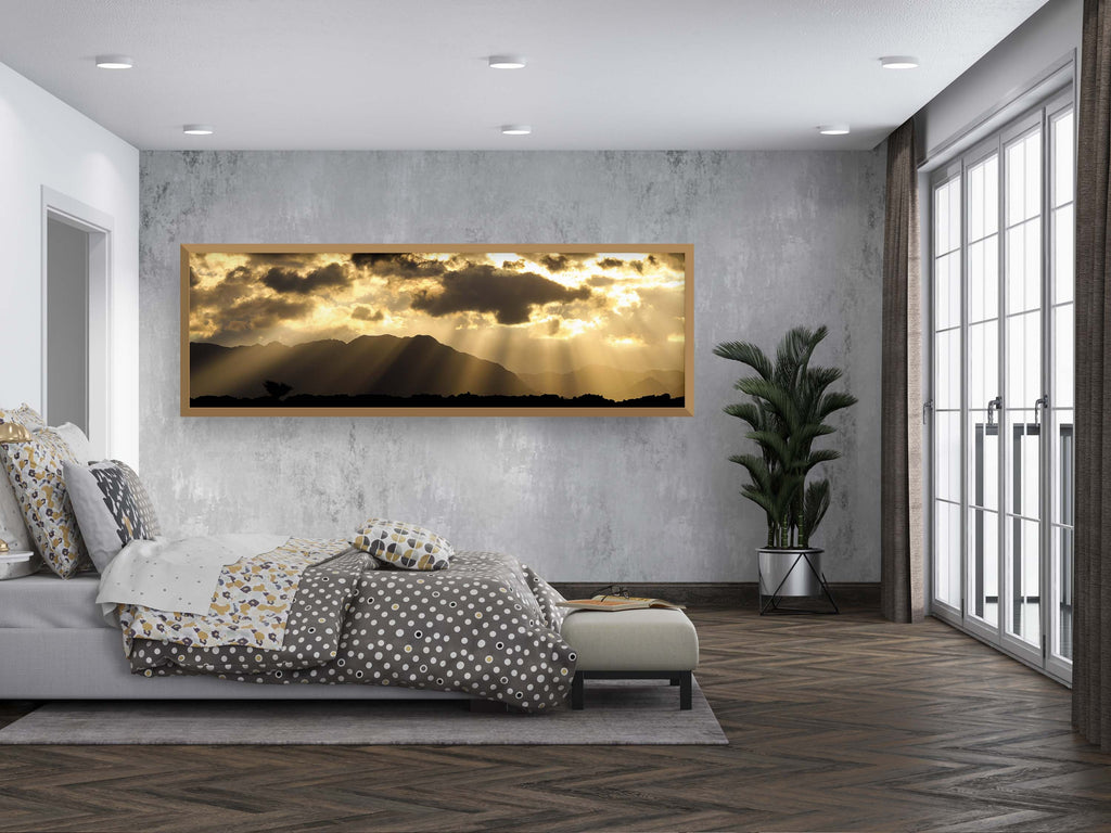 Dramatic Sky and Israeli Holy Land Desert Mountains Sunrise Landscape