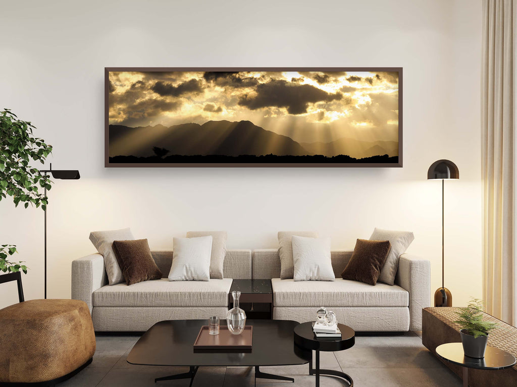 Dramatic Sky and Israeli Holy Land Desert Mountains Sunrise Landscape