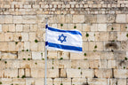 Kotel Wall Art Print: Israeli Flag, Western Wall Photography