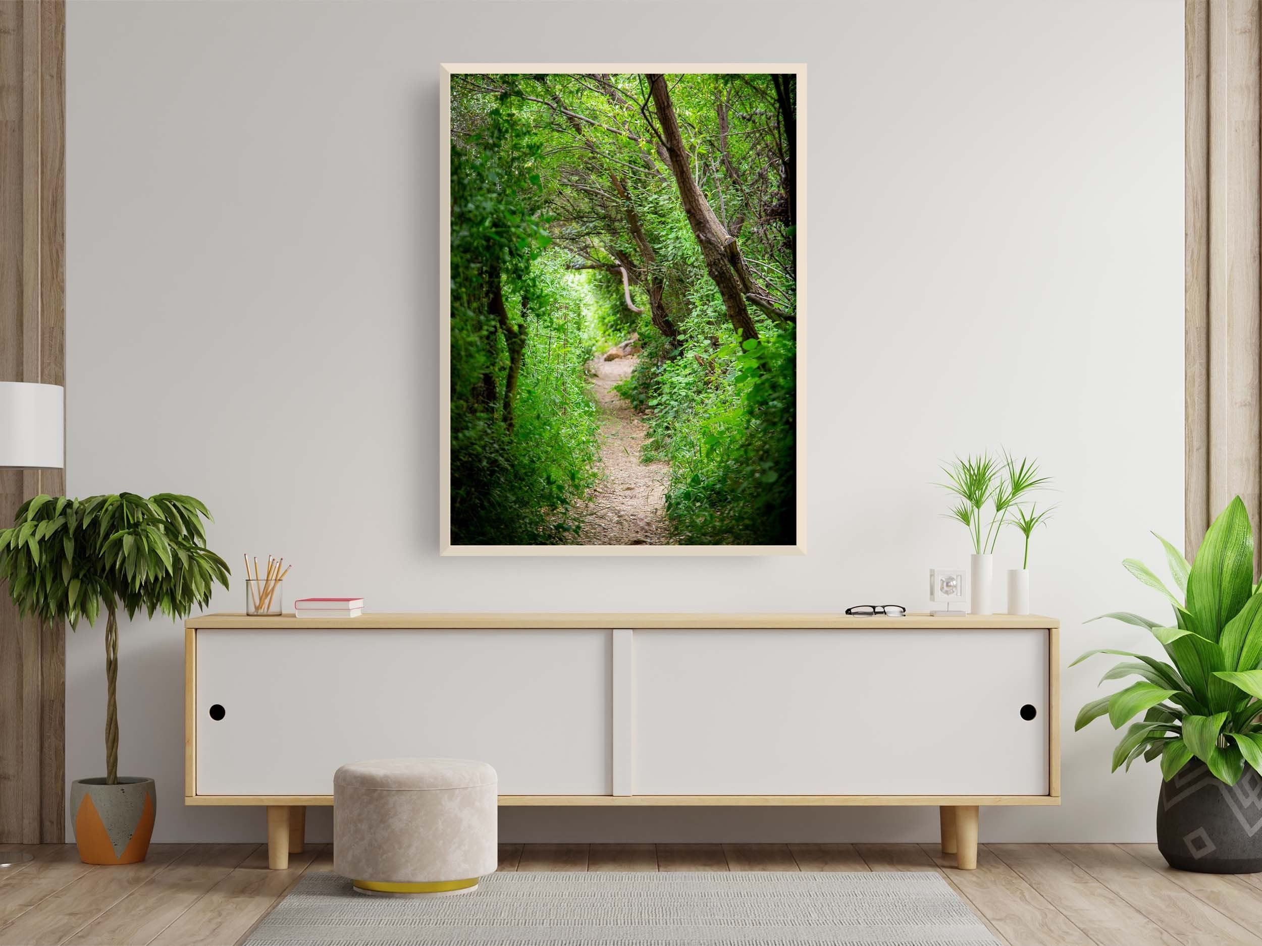 Galilee Landscape Print: Holy Land Israeli Green Nature Path, Galilee