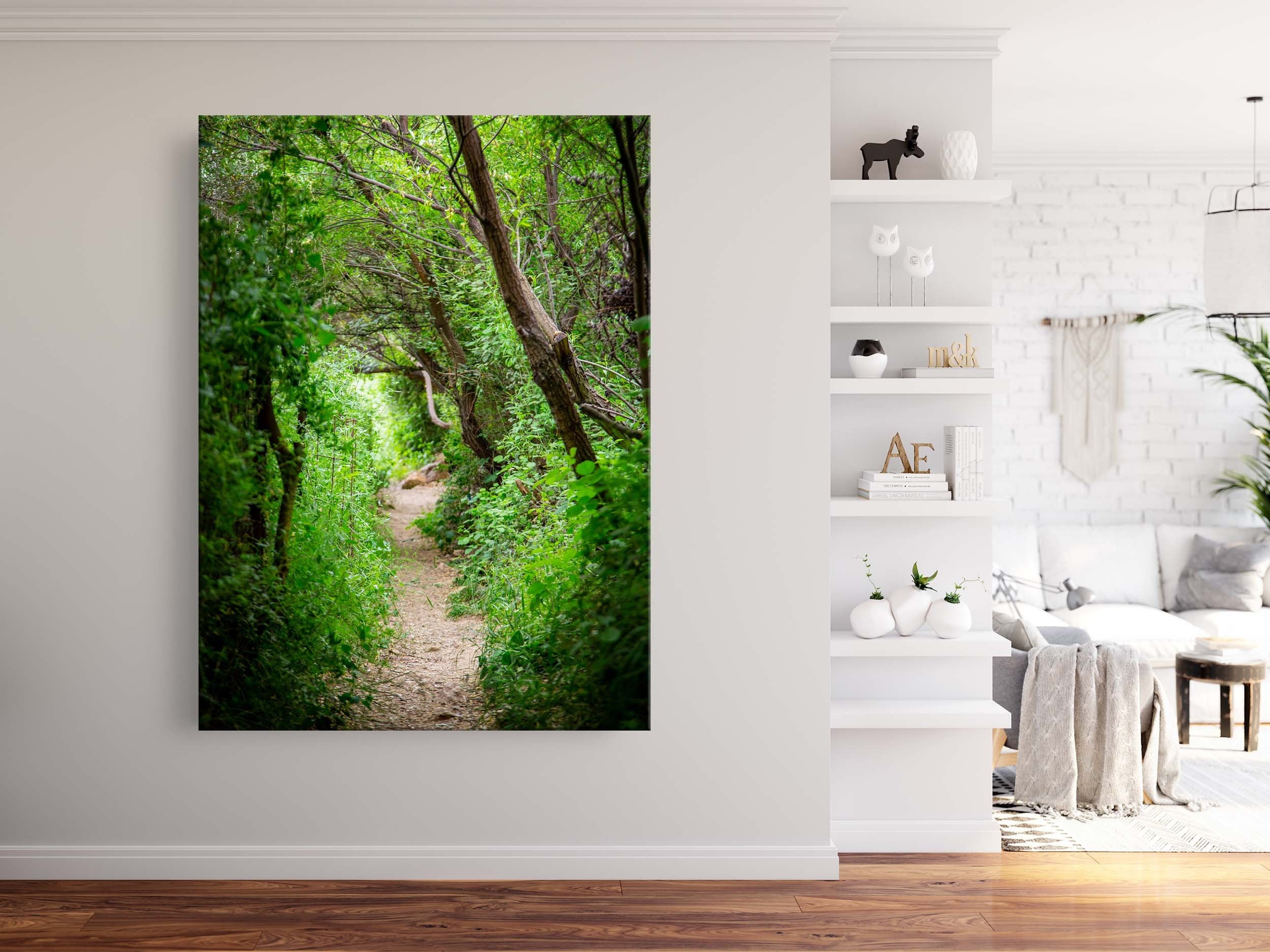 Galilee Landscape Print: Holy Land Israeli Green Nature Path, Galilee